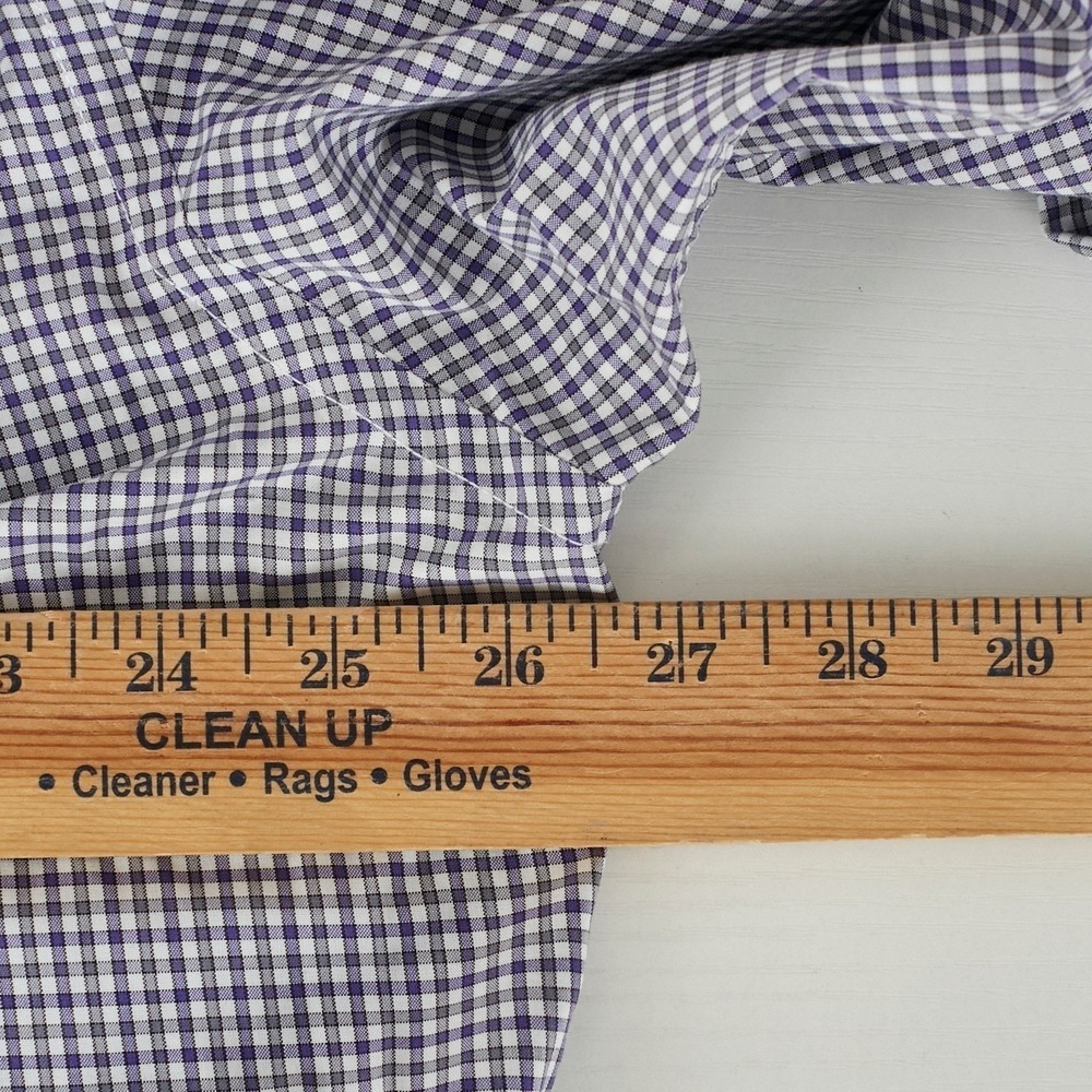 JOS A BANK Traveler's Collection Tailored Fit XL black/grey/white Gingham Button - Picture 10 of 11